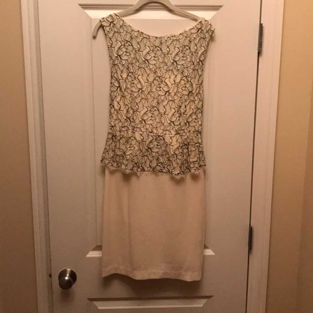 Alice + Olivia Shovan lace overlay peplum dress - Picture 4 of 6
